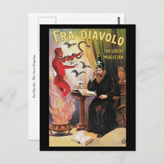 Carte Postale Fra Diavolo - Le Grand Magicien (Devant / Derrière)