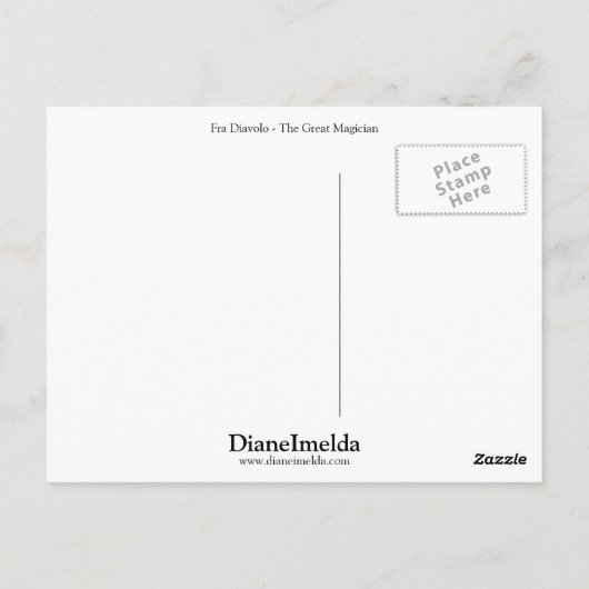 Carte Postale Fra Diavolo - Le Grand Magicien (Dos)