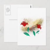 Carte Postale Frac floral (Devant / Derrière)