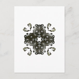 Carte Postale Fractage noir et blanc