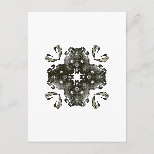 Carte Postale Fractage noir et blanc (Devant)