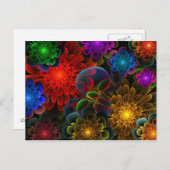 Carte Postale "Fractal Bouquet" (Devant / Derrière)