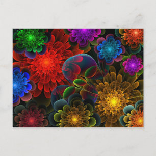 Carte Postale "Fractal Bouquet"