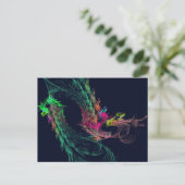 Carte Postale Fractal - Dragon ailé (Debout devant)