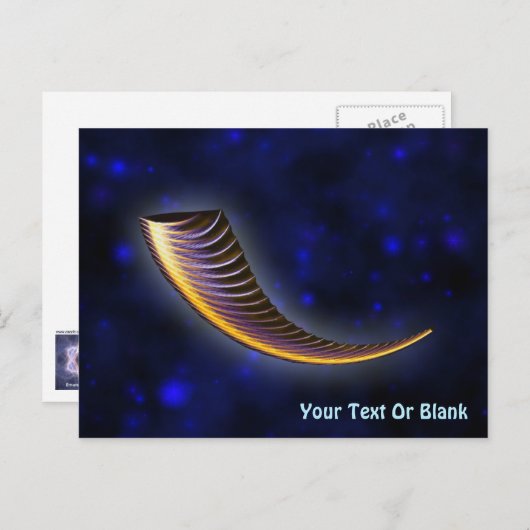 Carte Postale Fractal Shofar (Devant / Derrière)