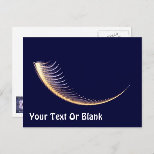 Carte Postale Fractal Shofar (Devant / Derrière)