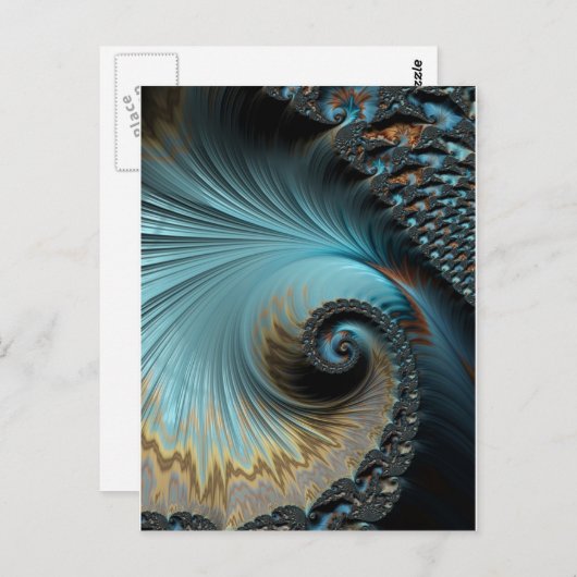 Carte Postale Fractal unique - Sans titre (Devant / Derrière)