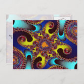 Carte Postale Fractale complexe (Devant / Derrière)