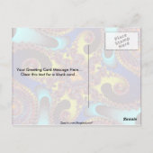 Carte Postale Fractale complexe (Dos)