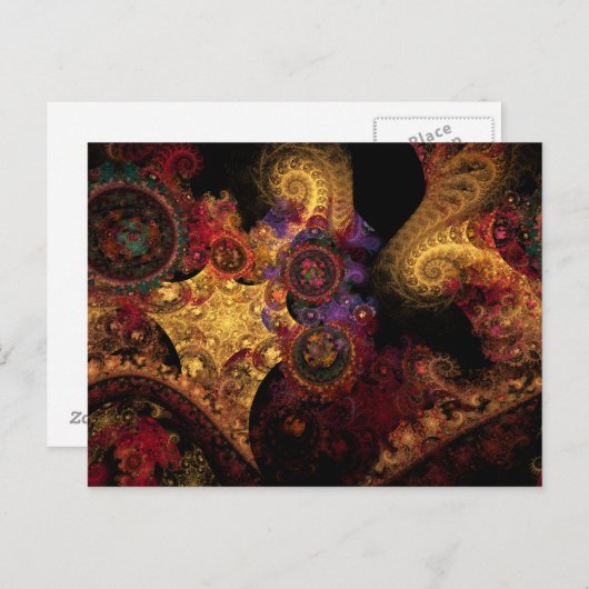 Carte Postale Fractale de spectacle (Devant / Derrière)