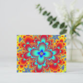 Carte Postale Fractale florale (Debout devant)