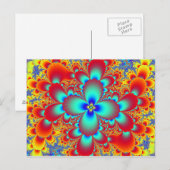 Carte Postale Fractale florale (Devant / Derrière)