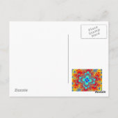 Carte Postale Fractale florale (Dos)