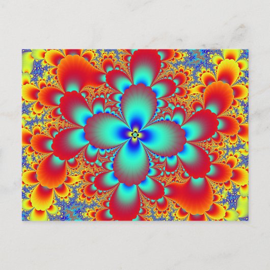 Carte Postale Fractale florale (Devant)