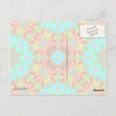 Carte postale Fractale florale G410 (Dos)