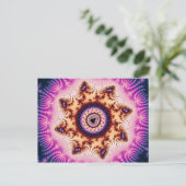 Carte postale fractale lumineuse (Debout devant)