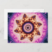 Carte postale fractale lumineuse (Devant / Derrière)