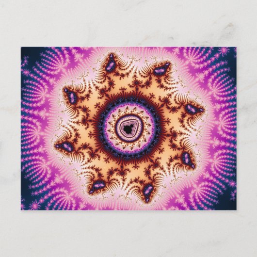 Carte postale fractale lumineuse (Devant)