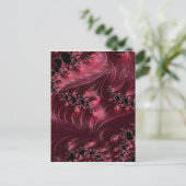 Carte Postale Fractale rouge profond (Debout devant)