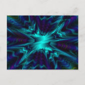 Carte postale Fractée Bleu Cobalt (Devant)