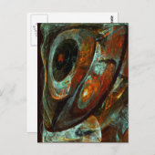 Carte Postale Fractionner l'art Abstrait (Devant / Derrière)