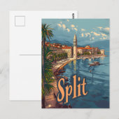 Carte Postale Fractionner Vintage (Devant / Derrière)