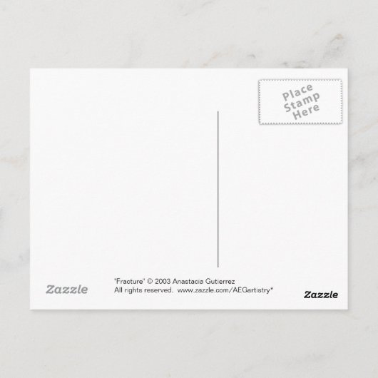 Carte Postale Fracture (Dos)