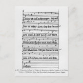 Carte Postale Fragment d'un poème (Devant)