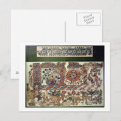 Carte Postale Fragment of textile depicting Jonah and the Whale (Devant / Derrière)