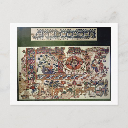 Carte Postale Fragment of textile depicting Jonah and the Whale (Devant)