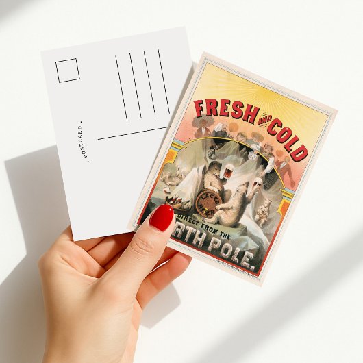 Carte Postale Fraîche et froide – Bière directement livrée du Pô