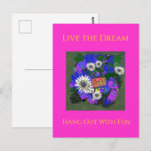 Carte Postale Frais Amusant Couleur Vif Heureux (Devant / Derrière)