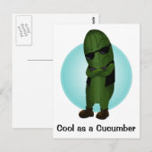 Carte Postale Frais comme un concombre (Devant / Derrière)