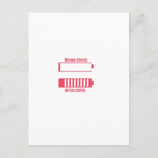 Carte Postale Frais de café (Devant)