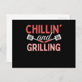 Carte Postale Fraisage Et Grillades - Grill BBQ (Devant / Derrière)