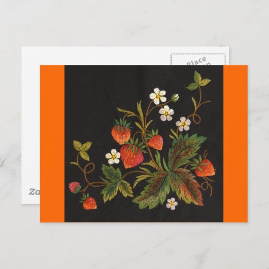 Carte Postale Fraise (Devant / Derrière)