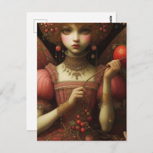 Carte Postale Fraise (Devant / Derrière)