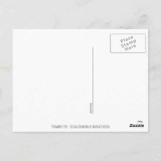 Carte Postale Fraise (Dos)