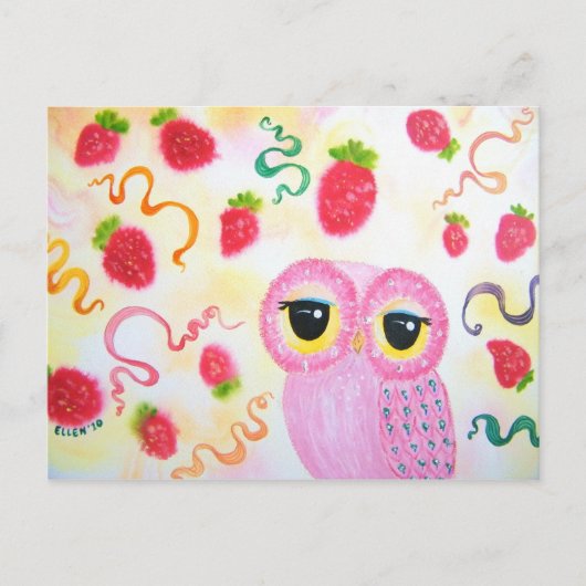 Carte Postale fraise (Devant)
