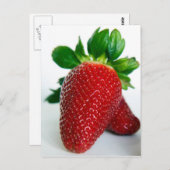 Carte Postale fraise #1 (Devant / Derrière)