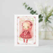 Carte Postale Fraise de Lolita de crème glacée (Debout devant)