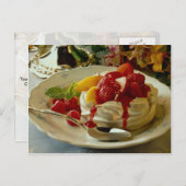 Carte Postale Fraise délicieuse, framboise, caramel de pêche (Devant / Derrière)