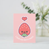Carte Postale Fraise mignonne (Debout devant)