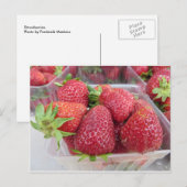 Carte Postale Fraises (Devant / Derrière)