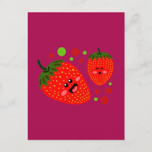 Carte Postale Fraises (Devant)