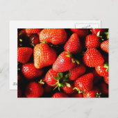 Carte Postale Fraises (Devant / Derrière)