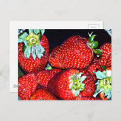 Carte Postale Fraises (Devant / Derrière)
