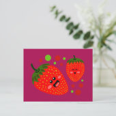 Carte Postale Fraises (Debout devant)
