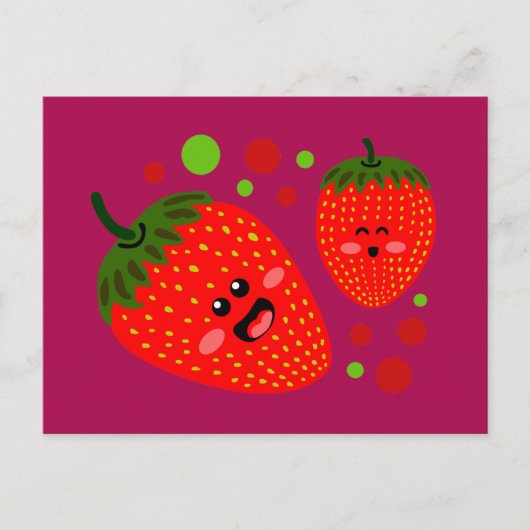 Carte Postale Fraises (Devant)