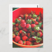 Carte Postale Fraises (Devant / Derrière)